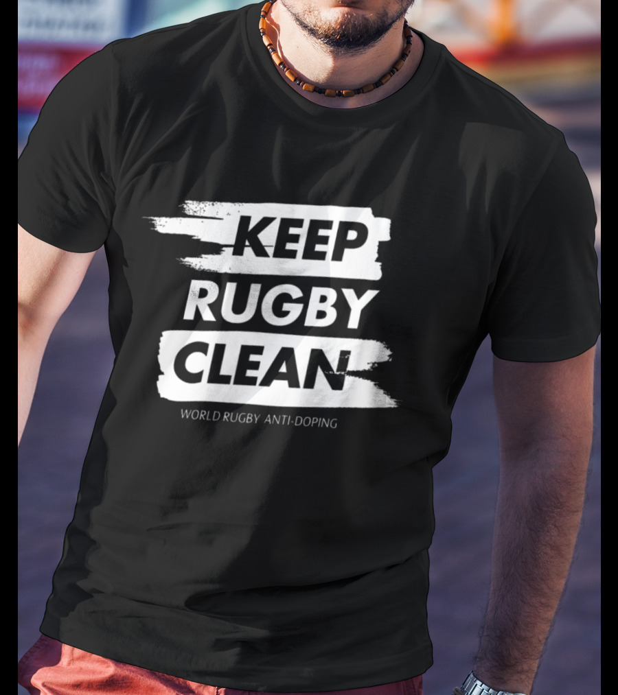 Keep Rugby Clean World Rugby Anti-Doping T-Shirt