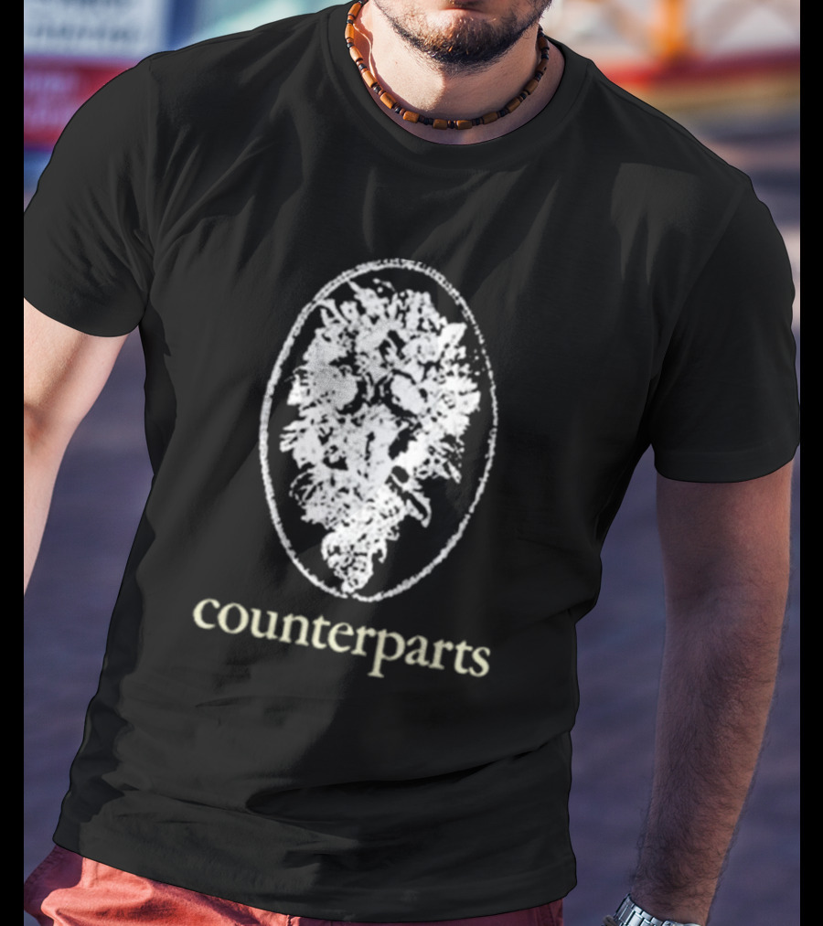 Counterparts Flowers On My Grave Oval Floral T-Shirt