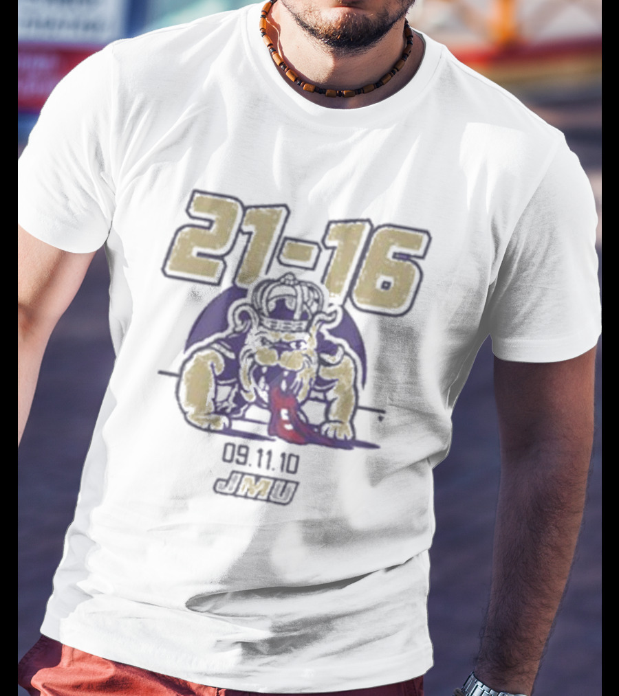 JMU 21-16 09.11.10 Football Dukes T-Shirt