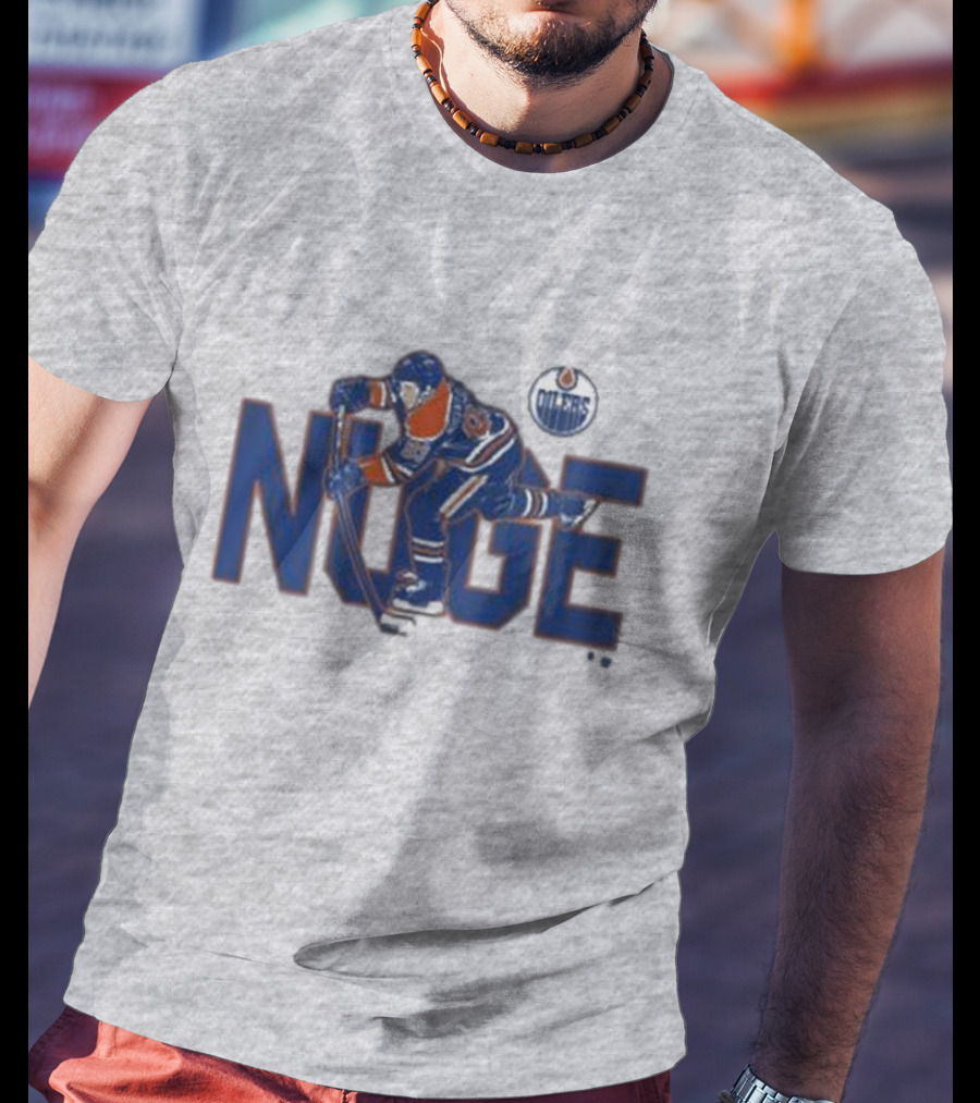Ryan Nugent-Hopkins Edmonton Oilers NUGE Hockey Player Action T-Shirt