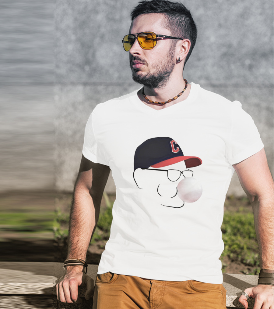 Terry Francona Tito Bubblegum C Logo Hat T-Shirt