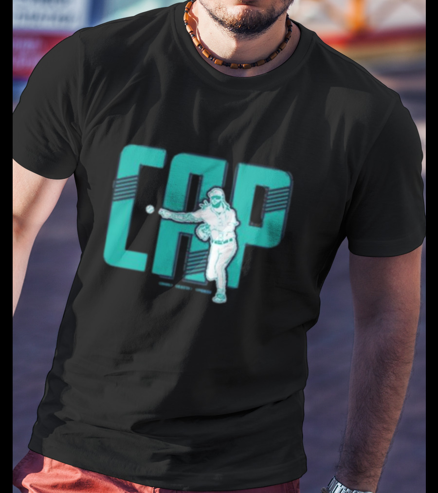 CAP Simply Seattle Sports Baseball Pitcher T-Shirt