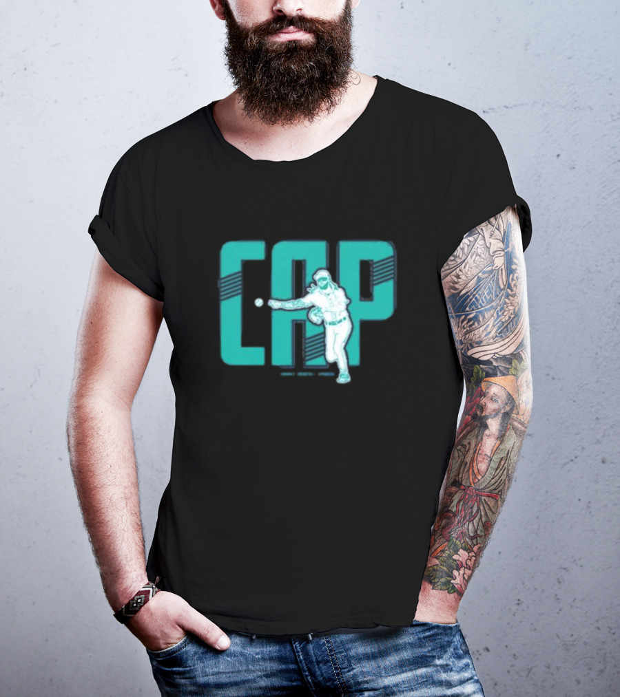CAP Simply Seattle Sports Baseball Pitcher T-Shirt