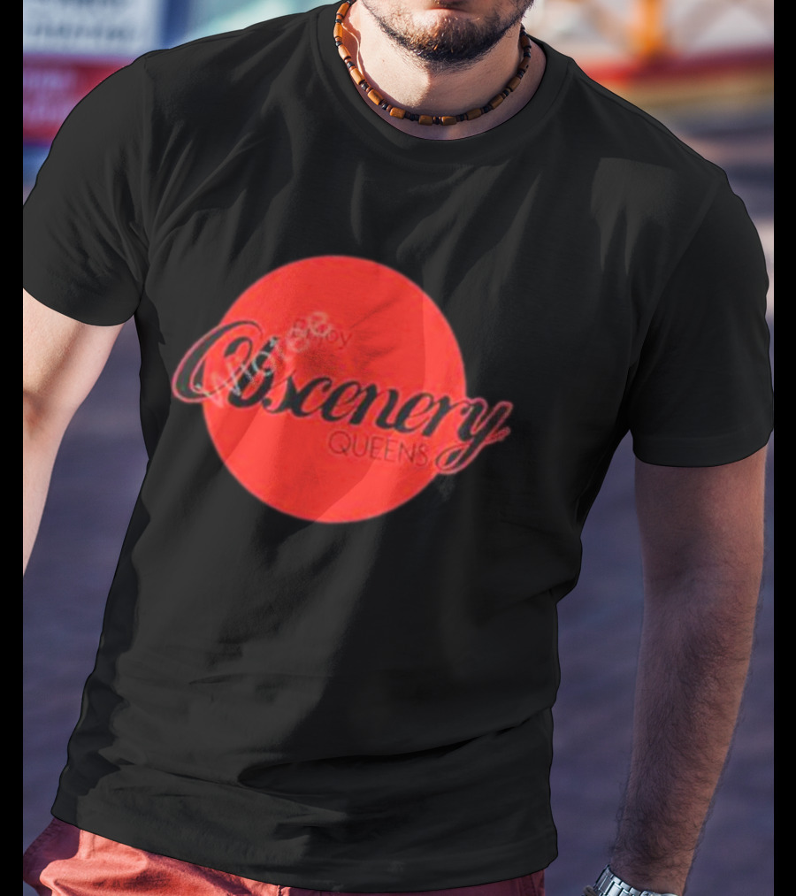 Enjoy Obscenery Queens Red Circle T-Shirt