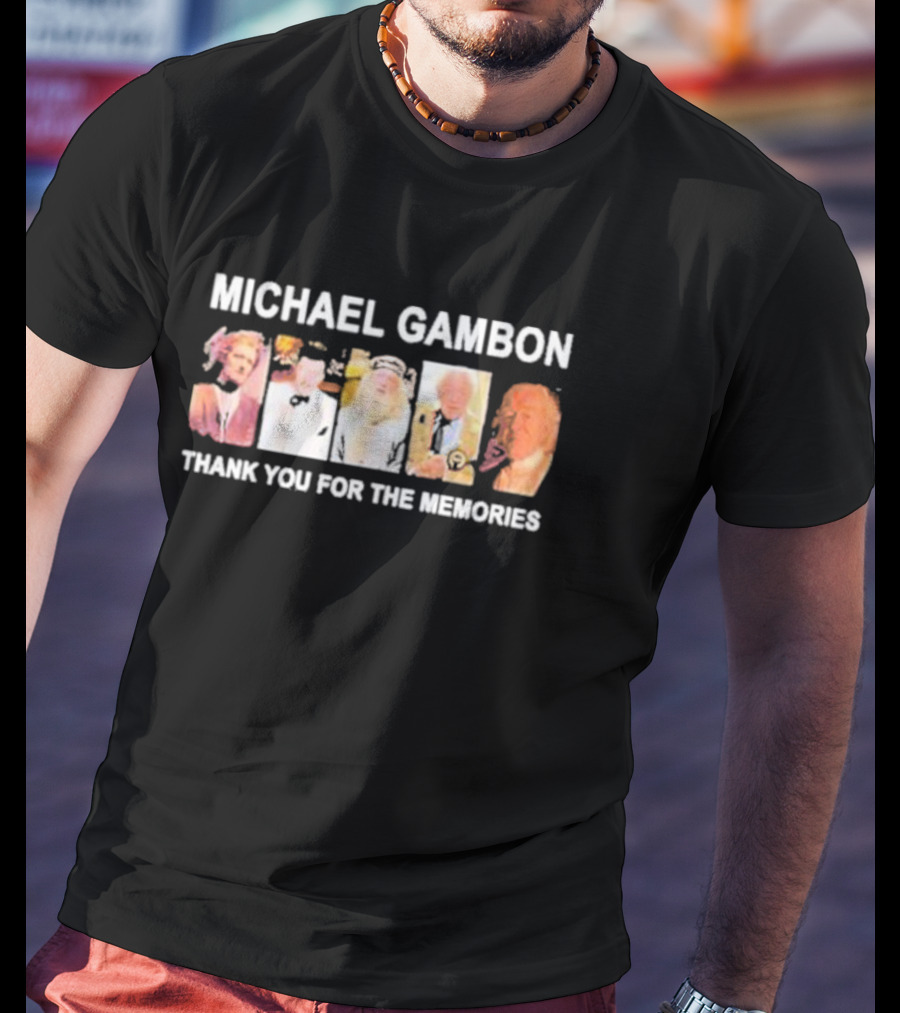 Michael Gambon Thank You For The Memories T-Shirt