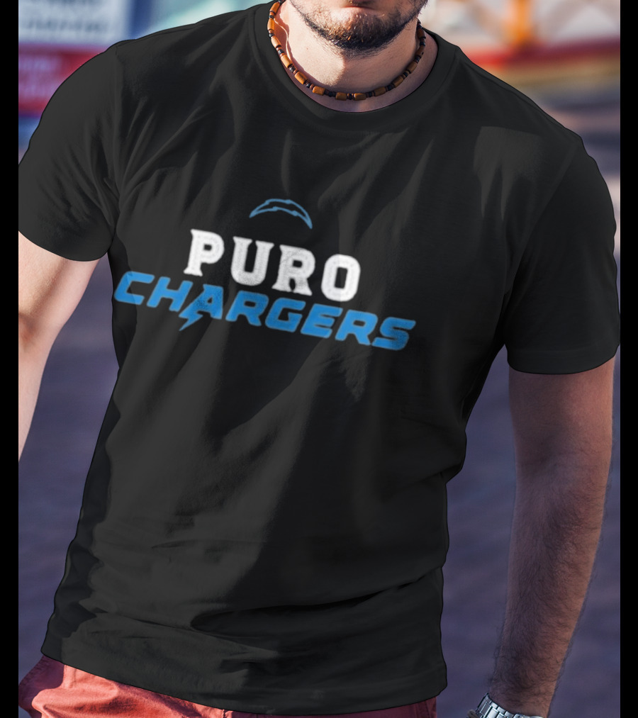 Puro Chargers Los Angeles Chargers Football Justin Herbert Raiders Postgame T-Shirt