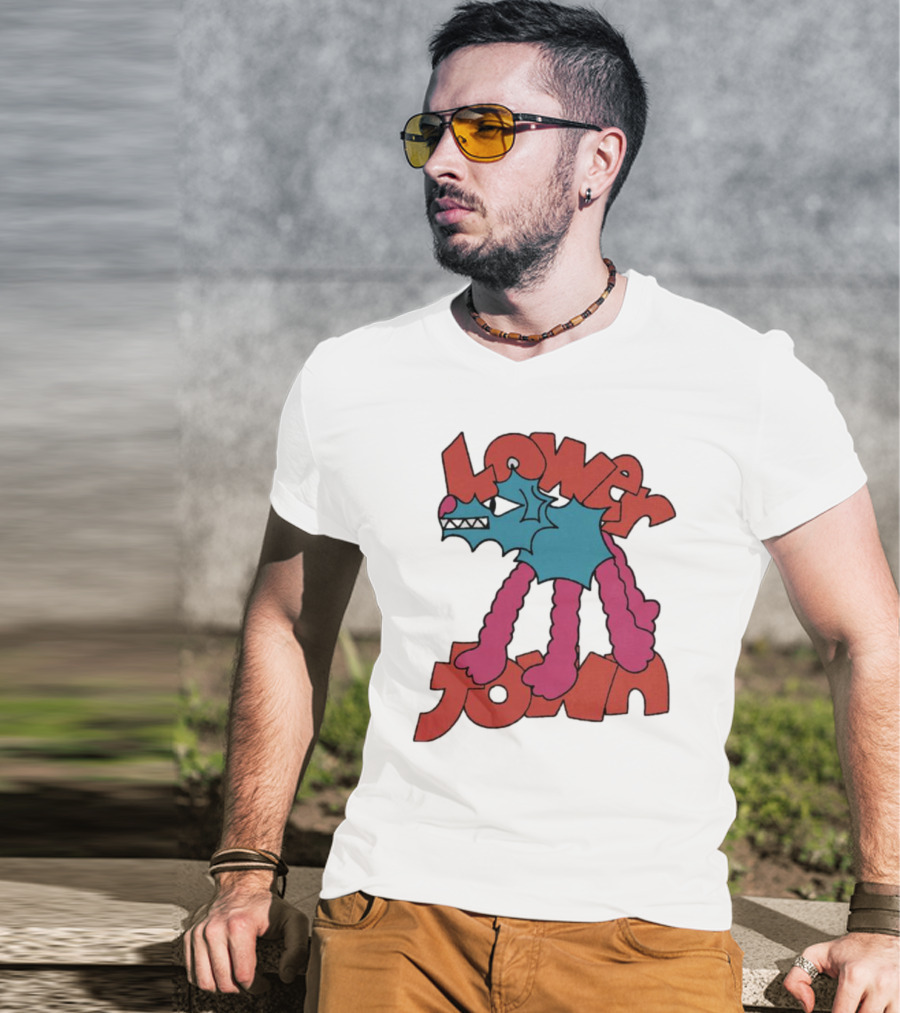 Lowertown Playful Cartoon Dog T-Shirt