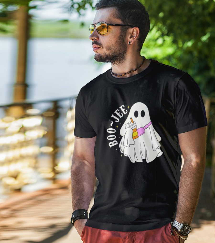 Boo Jee Ghost Cute Funny Halloween Ghost Boo-Jee T-Shirt