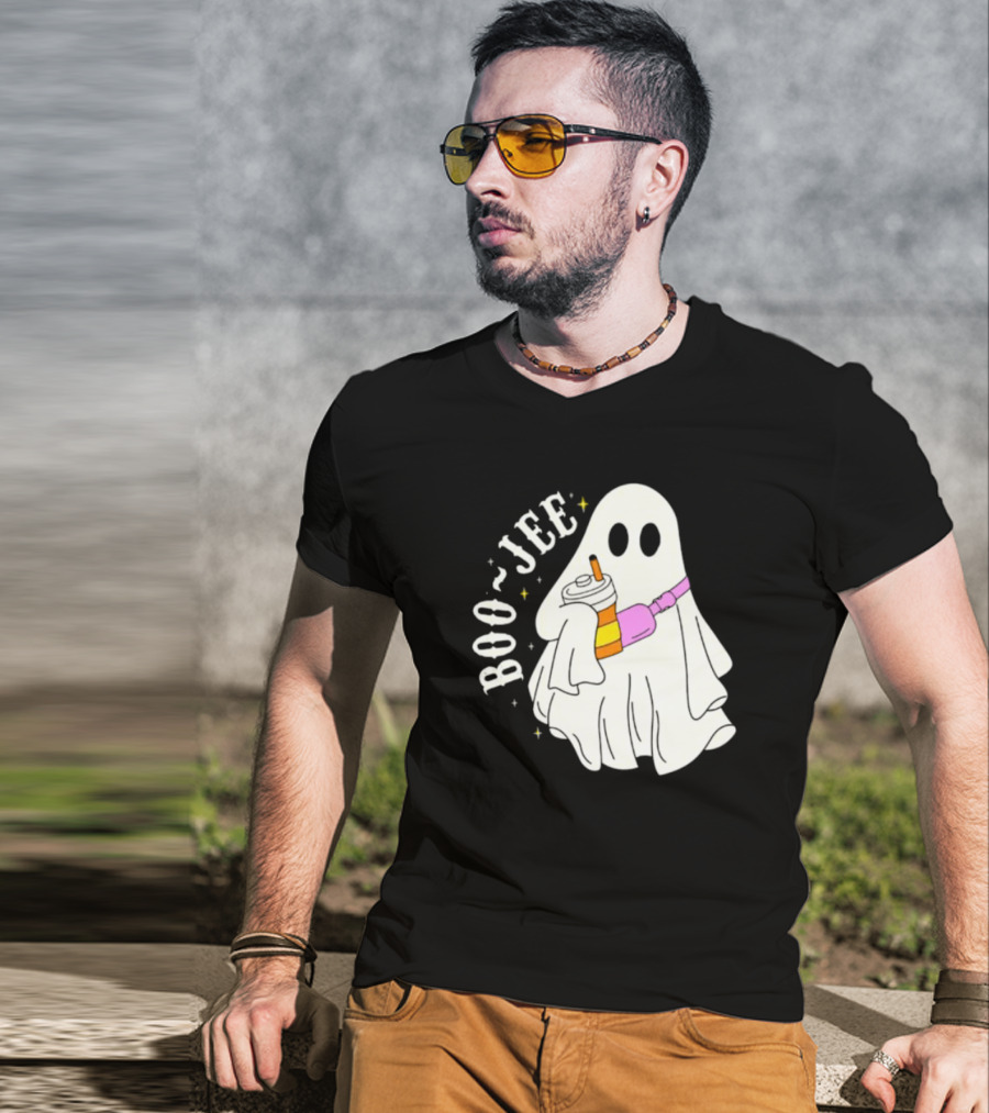 Boo Jee Ghost Cute Funny Halloween Ghost Boo-Jee T-Shirt