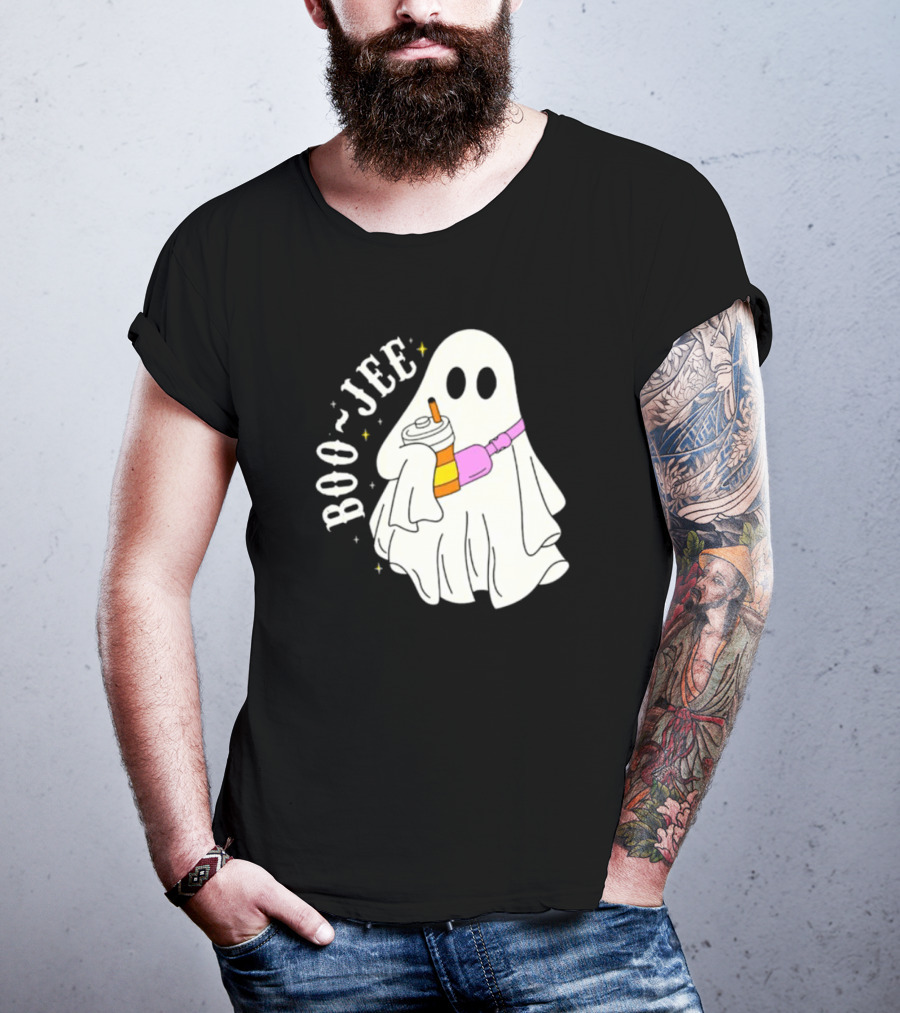 Boo Jee Ghost Cute Funny Halloween Ghost Boo-Jee T-Shirt