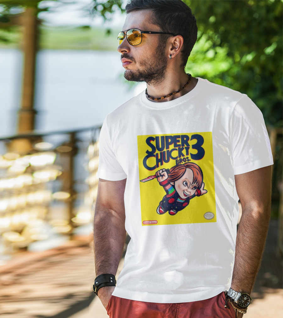 Super Chucky Bros 3 Good Guys Retro Game T-Shirt