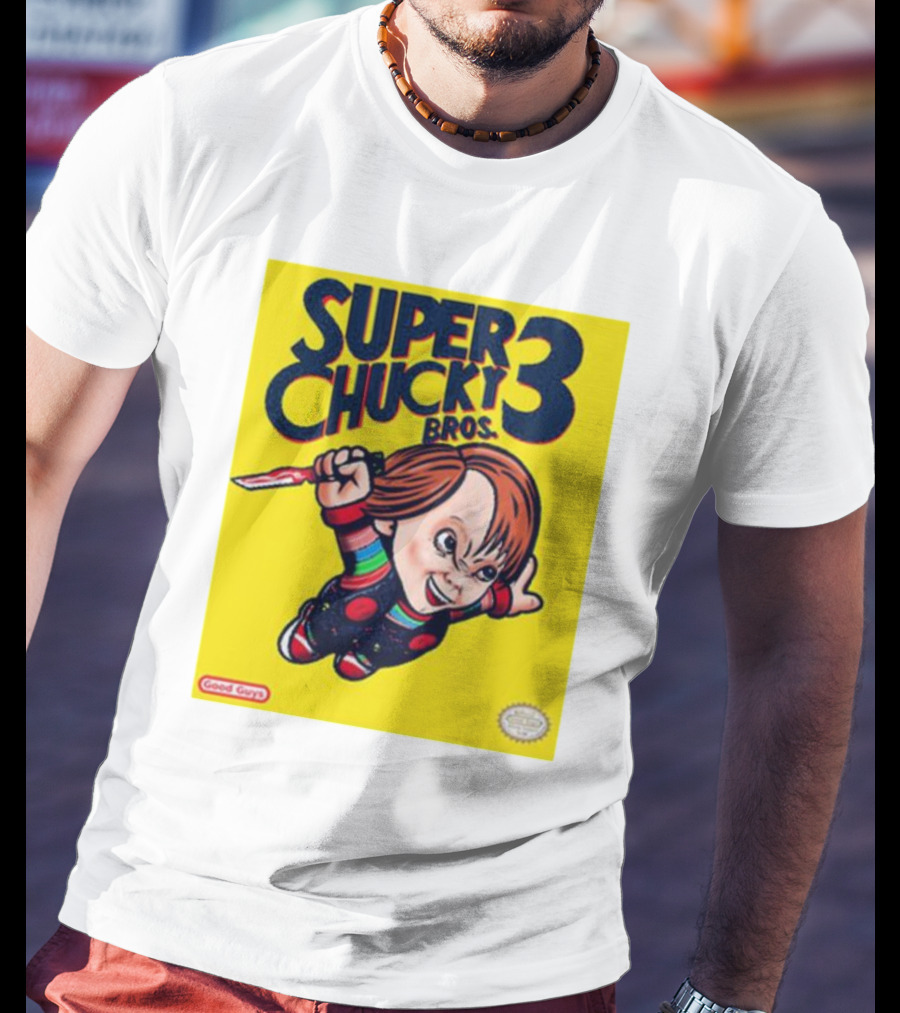 Super Chucky Bros 3 Good Guys Retro Game T-Shirt