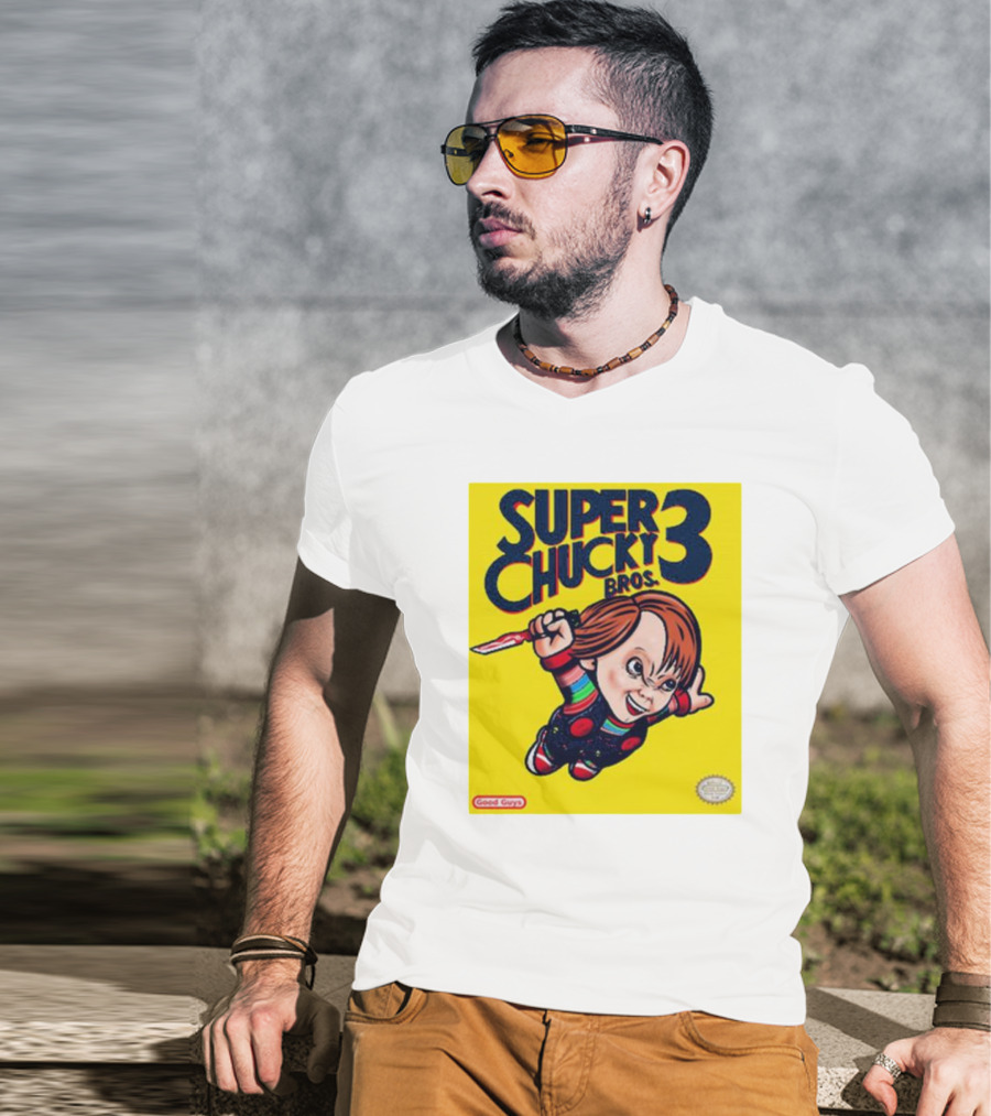 Super Chucky Bros 3 Good Guys Retro Game T-Shirt