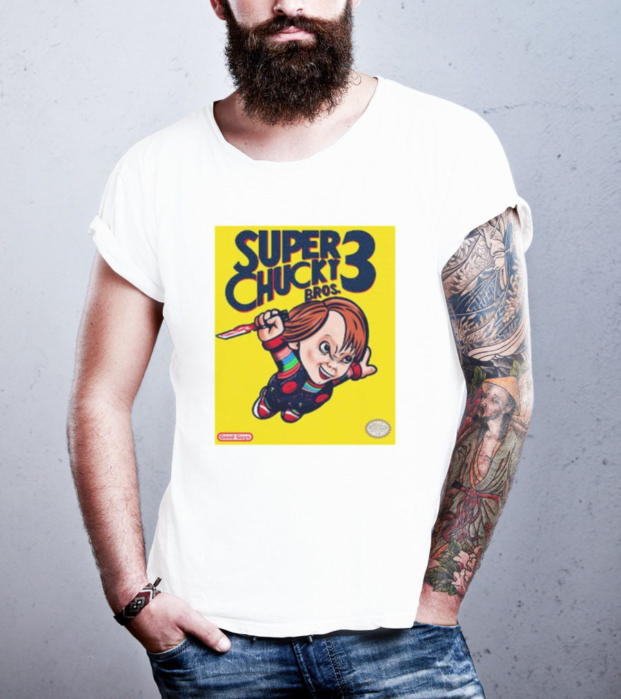 Super Chucky Bros 3 Good Guys Retro Game T-Shirt