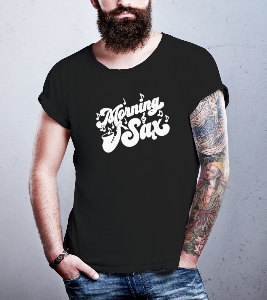 Boxyfresh Morning Sax Musical Notes T-Shirt