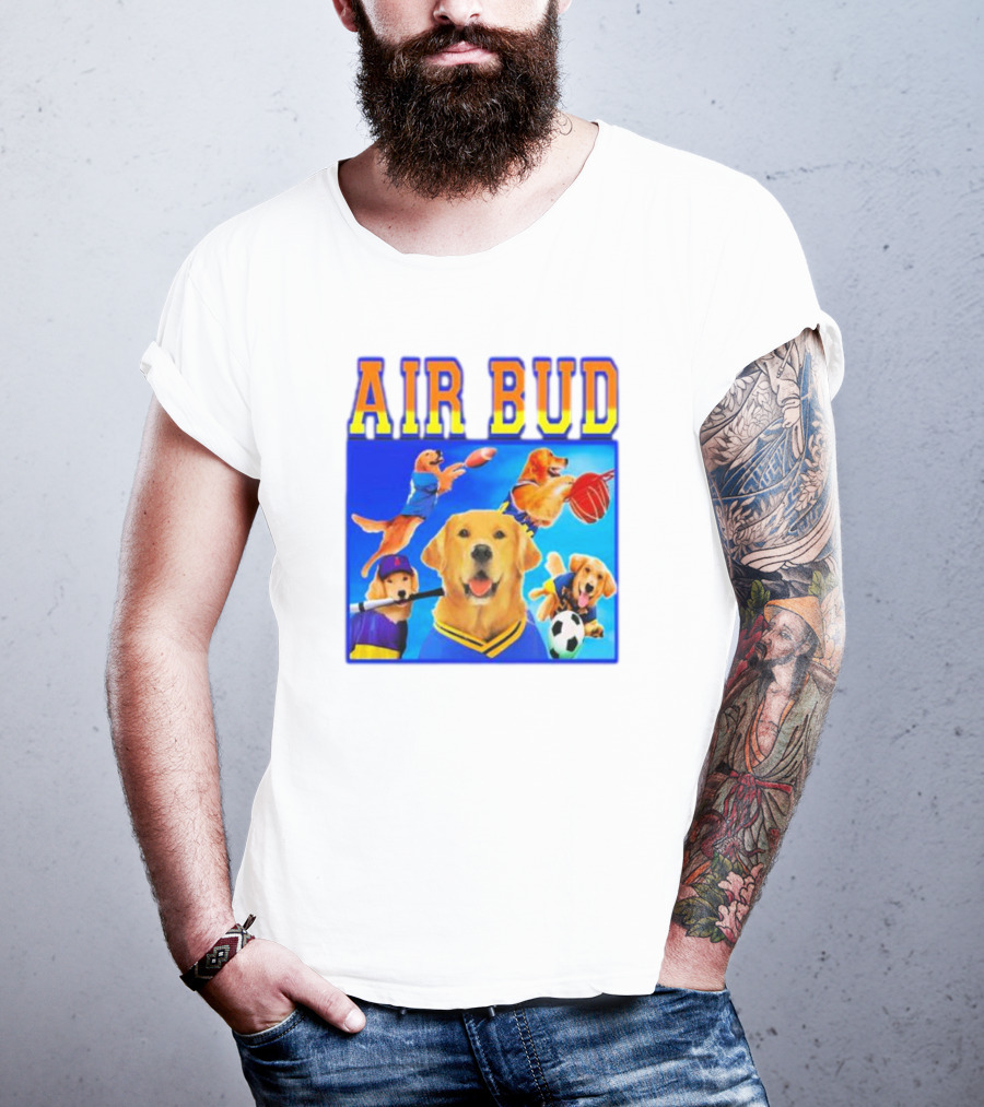 Air Bud Basketball Soccer Baseball Football Dog Iconic Movie Sports T-Shirt