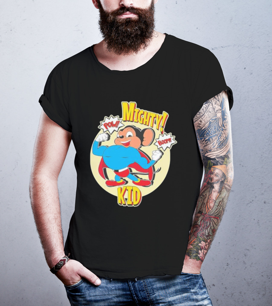 Mighty Kid Superhero Mouse Pow Boom Children's T-Shirt