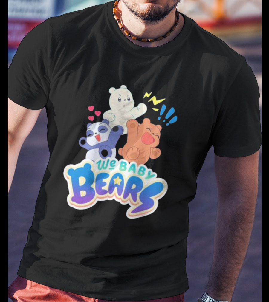 We Baby Bears Trio With Happy Expressions T-Shirt