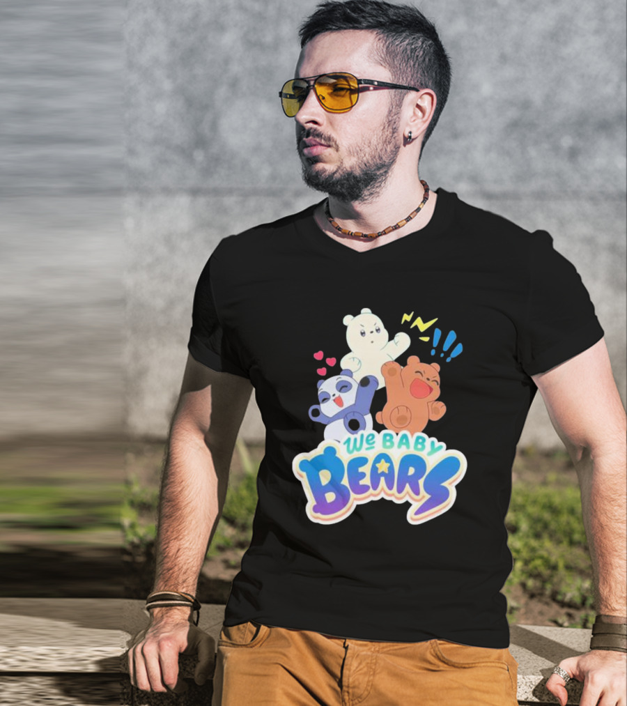 We Baby Bears Trio With Happy Expressions T-Shirt