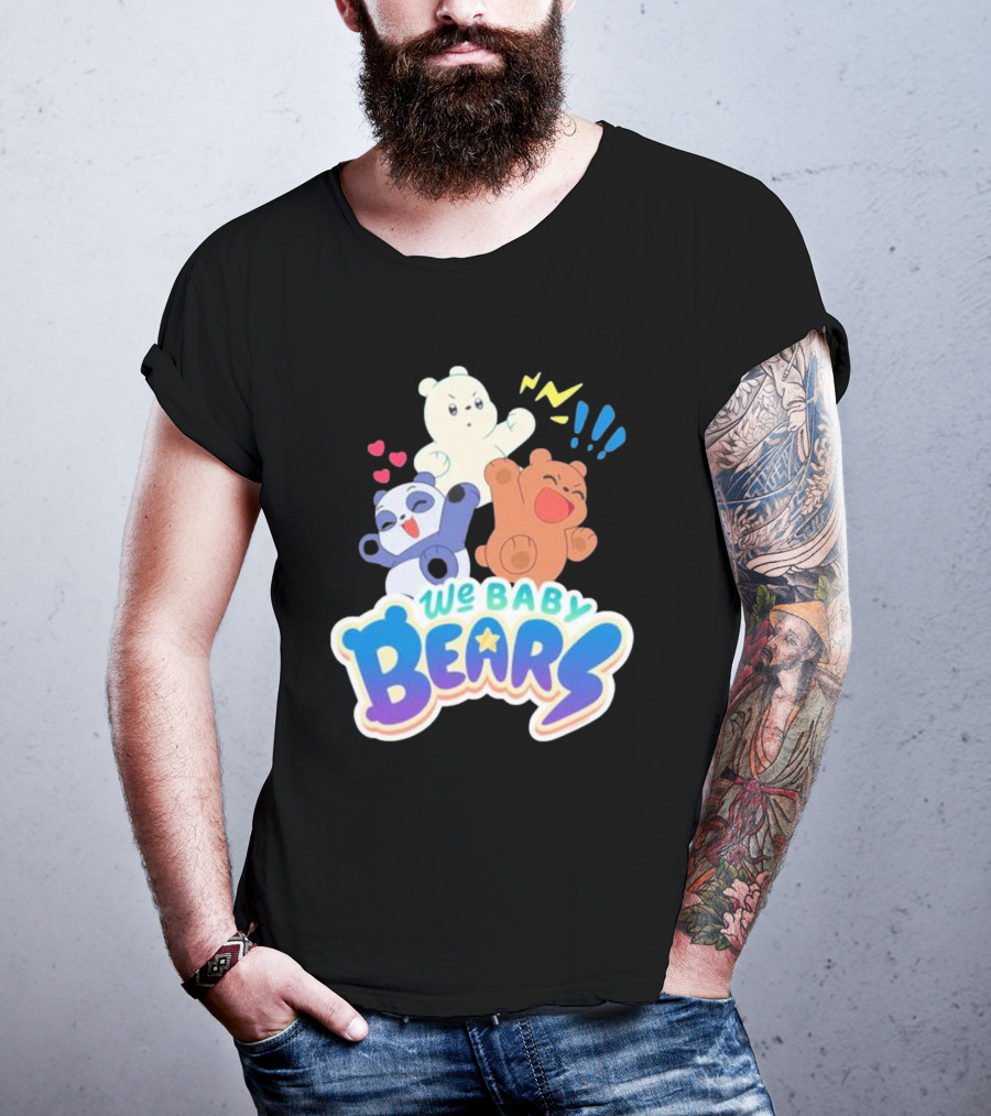 We Baby Bears Trio With Happy Expressions T-Shirt
