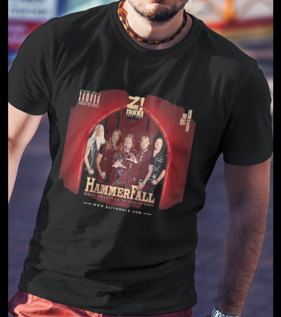 Z Live Rock Fest HammerFall Only Festival In Zamora Spain June 13-15 T-Shirt