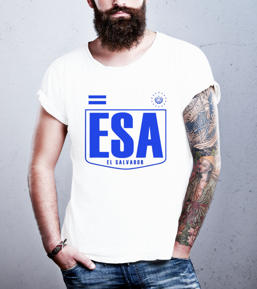 ESA El Salvador Logo Emblem With National T-Shirt