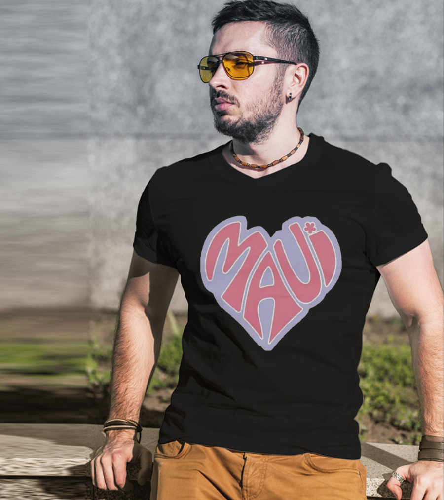 Maui Heart Retro T-Shirt