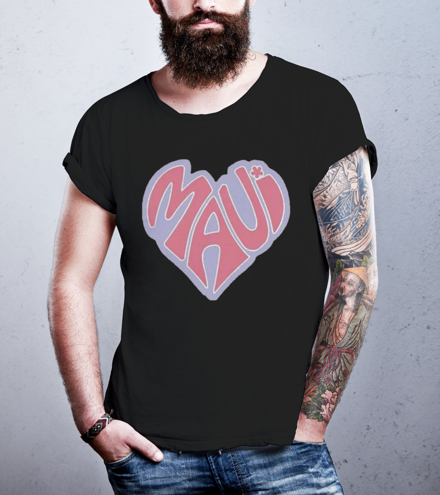 Maui Heart Retro T-Shirt