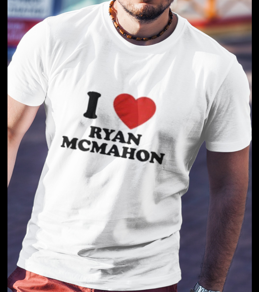 I Love Ryan McMahon Red Heart T-Shirt