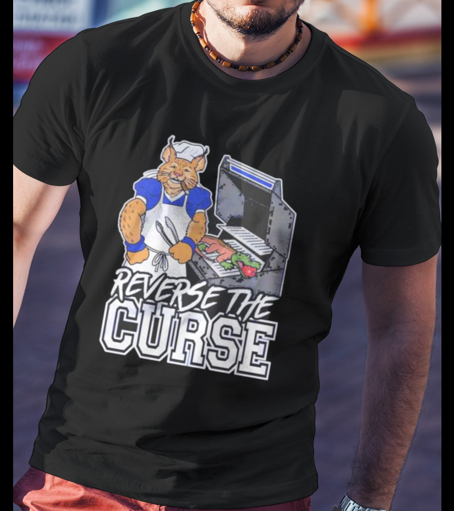 Reverse The Curse Cat Grilling Gator T-Shirt