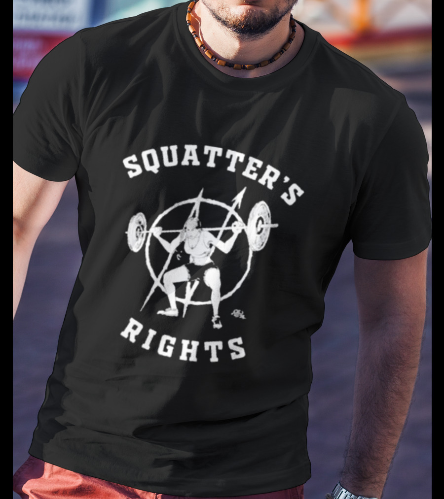 Squatter’s Rights Weightlifting Pentagram T-Shirt