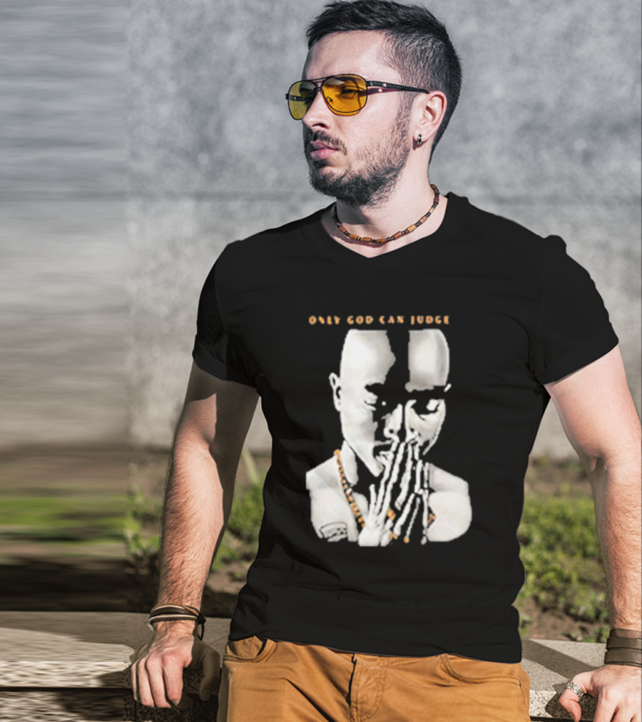Tupac Only God Can Judge Me Prayer Hands T-Shirt