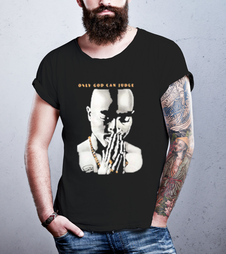 Tupac Only God Can Judge Me Prayer Hands T-Shirt