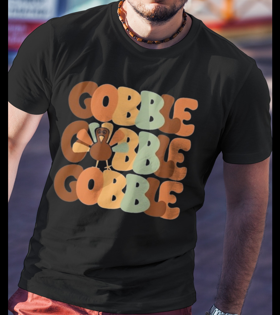 Friends Thanksgiving Gobble Turkey Fall Family T-Shirt