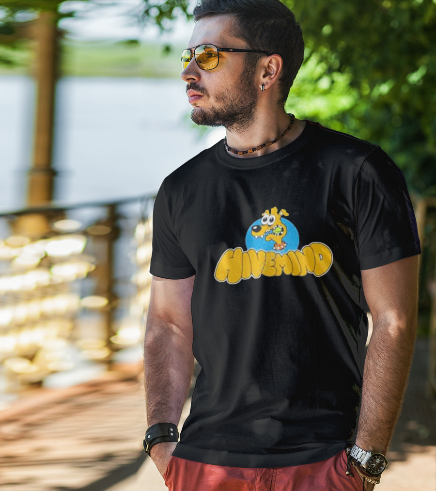 Copes Hivemind French Terry Dog Cartoon T-Shirt
