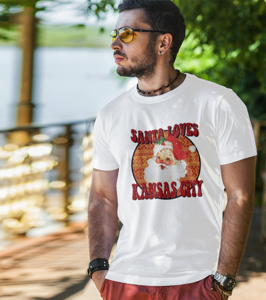 Santa Loves Kansas City T-Shirt