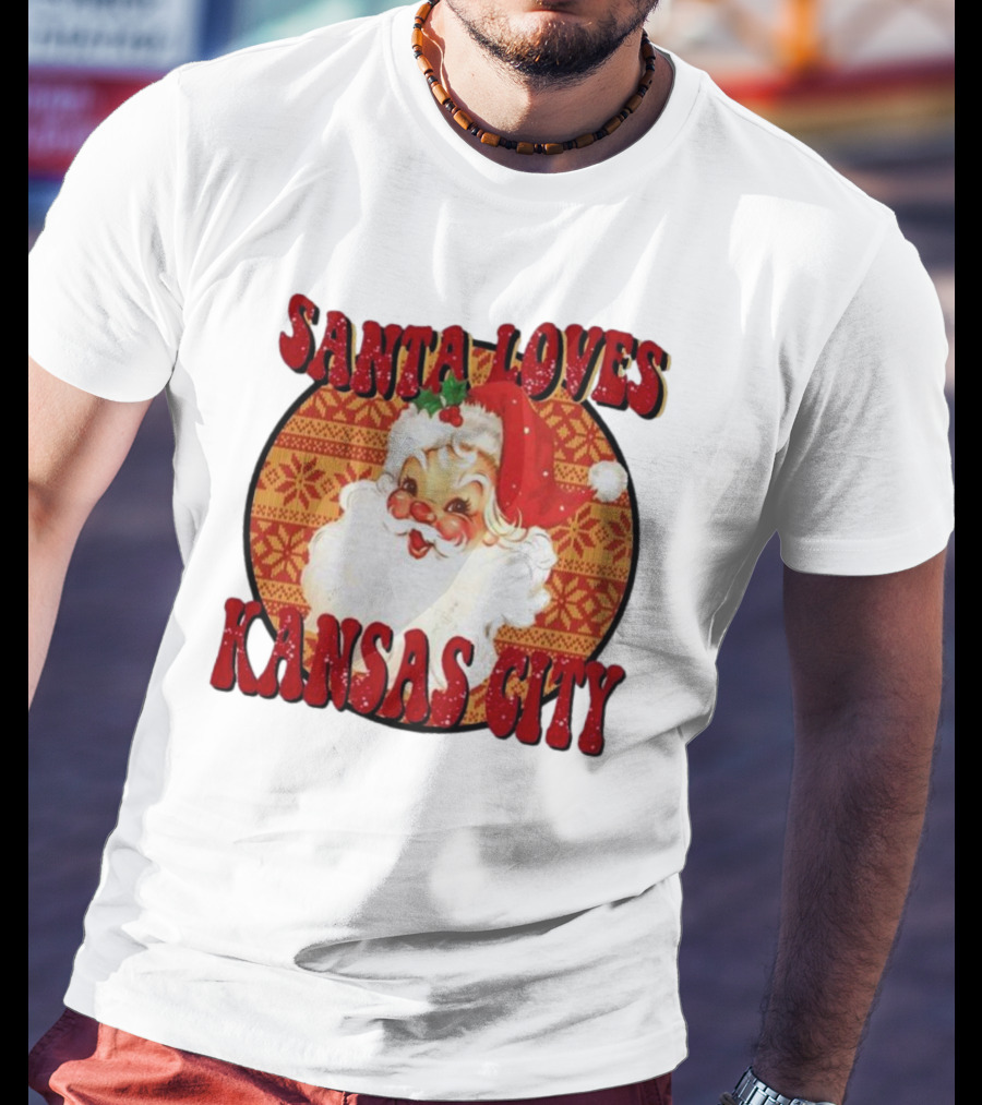 Santa Loves Kansas City T-Shirt