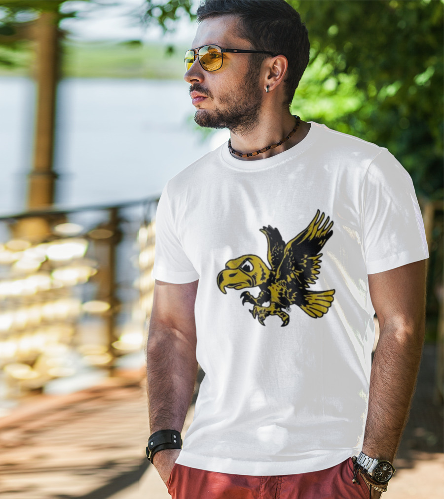 University Of Iowa Vintage Flying Herky Wall Decals T-Shirt