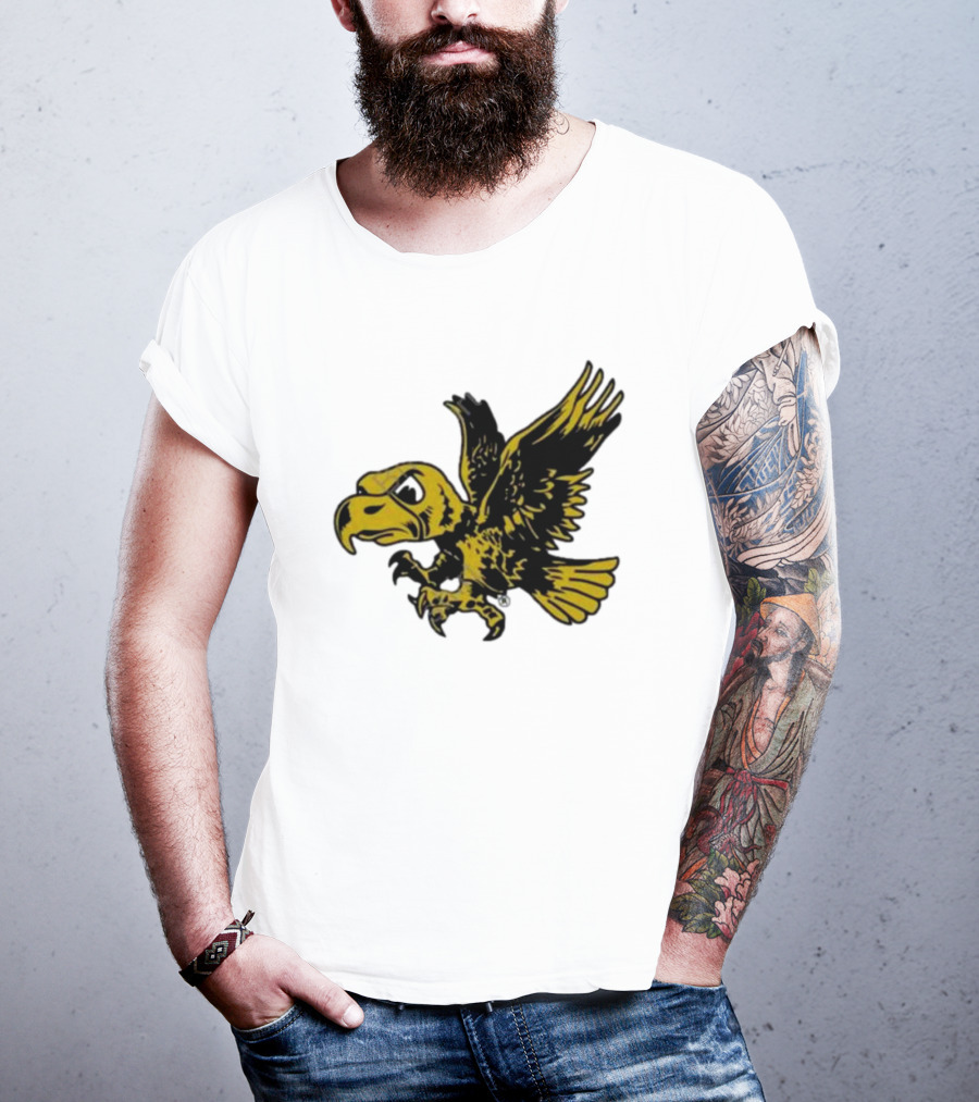 University Of Iowa Vintage Flying Herky Wall Decals T-Shirt