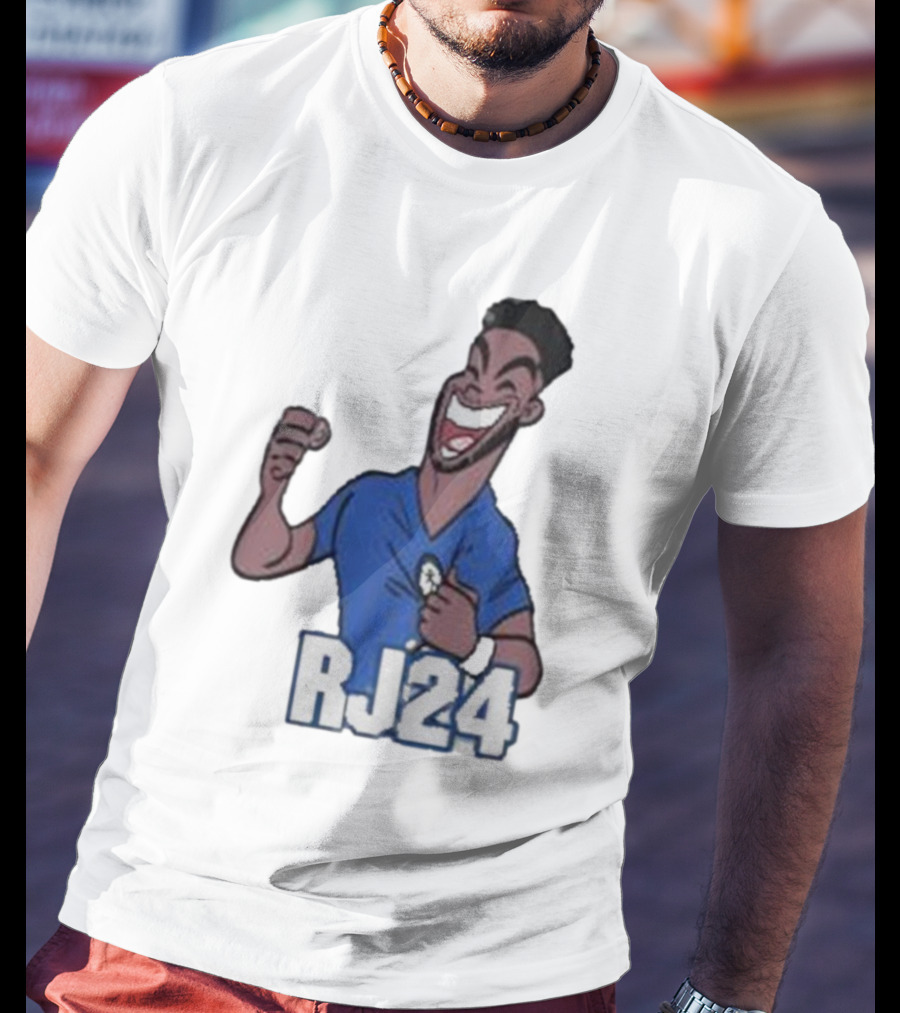 Reece James RJ24 Cartoon Blue Football T-Shirt