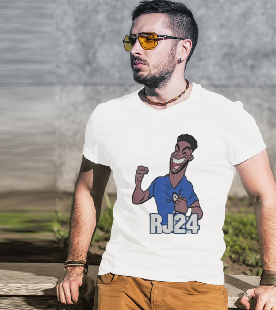 Reece James RJ24 Cartoon Blue Football T-Shirt