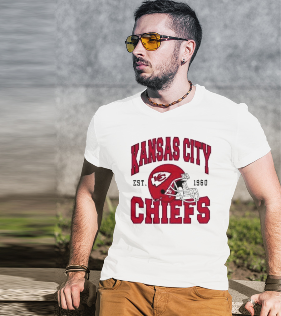 Kansas City Chiefs Est 1960 Helmet Chiefs Football T-Shirt