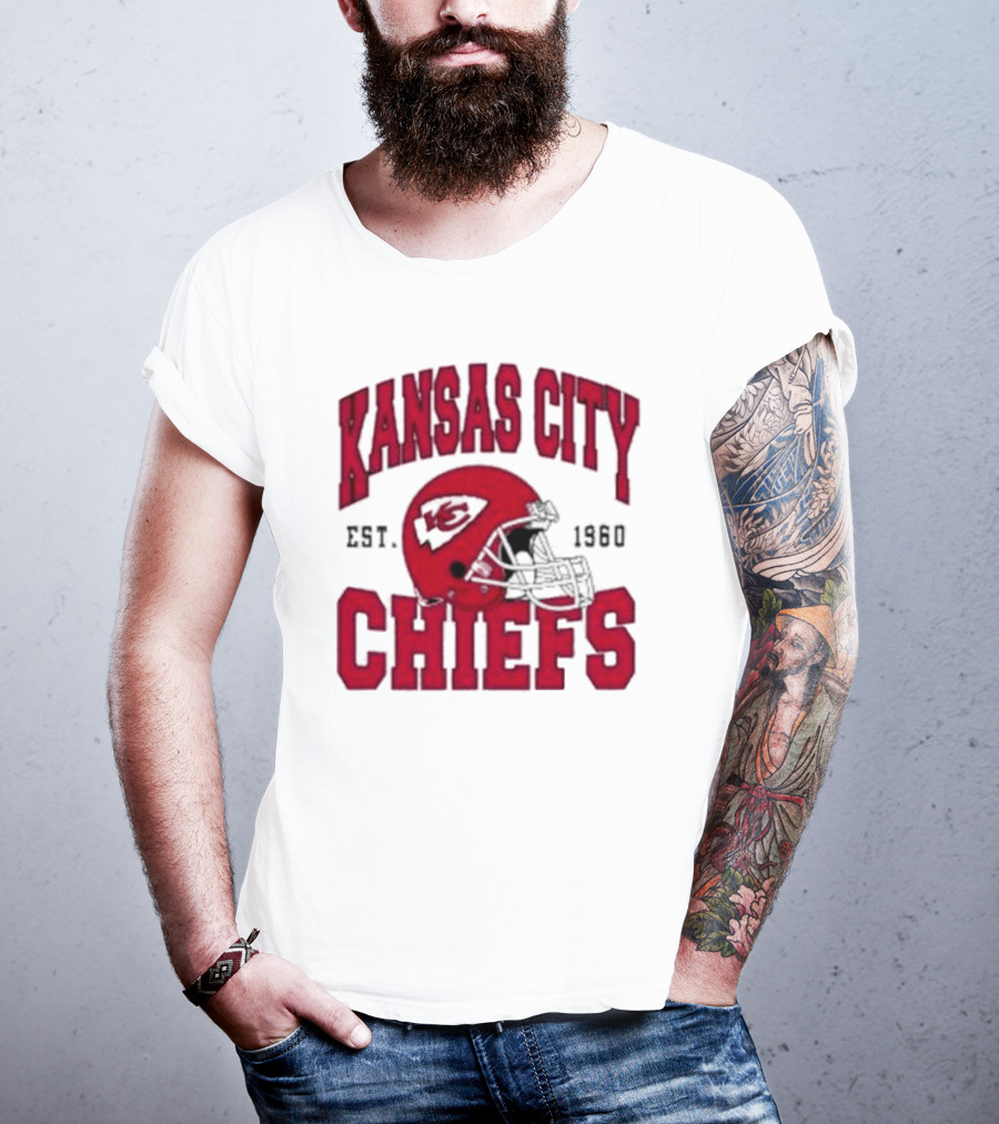 Kansas City Chiefs Est 1960 Helmet Chiefs Football T-Shirt