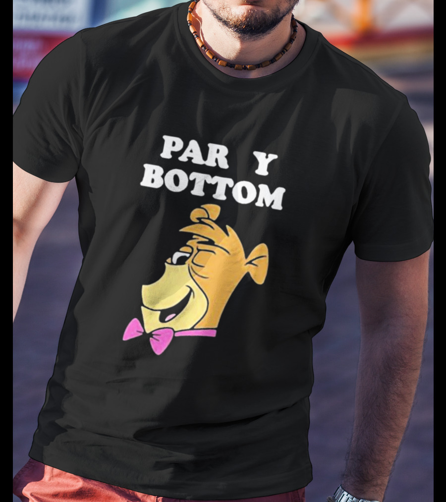 Yogi Bear Party Bottom Bow Tie Winking T-Shirt