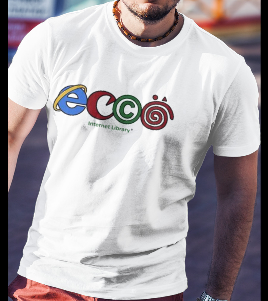 Ecco Internet Library Logo Parody 3Cc0 T-Shirt