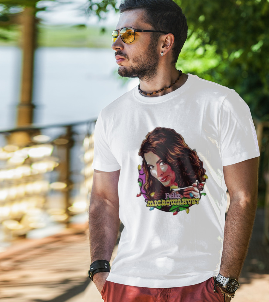 Feliz Microwavery Nordacious Holiday Lights T-Shirt