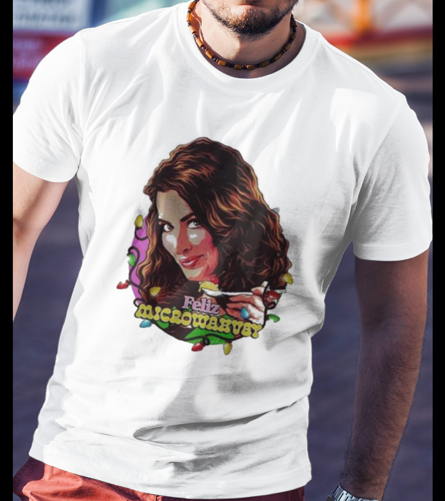 Feliz Microwavery Nordacious Holiday Lights T-Shirt