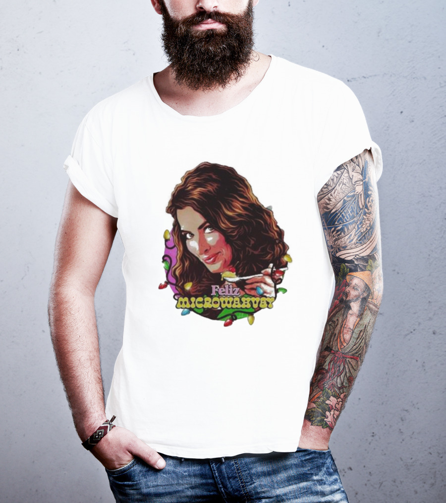 Feliz Microwavery Nordacious Holiday Lights T-Shirt
