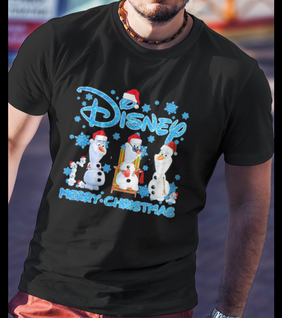 Disney Merry Christmas Olaf Santa T-Shirt