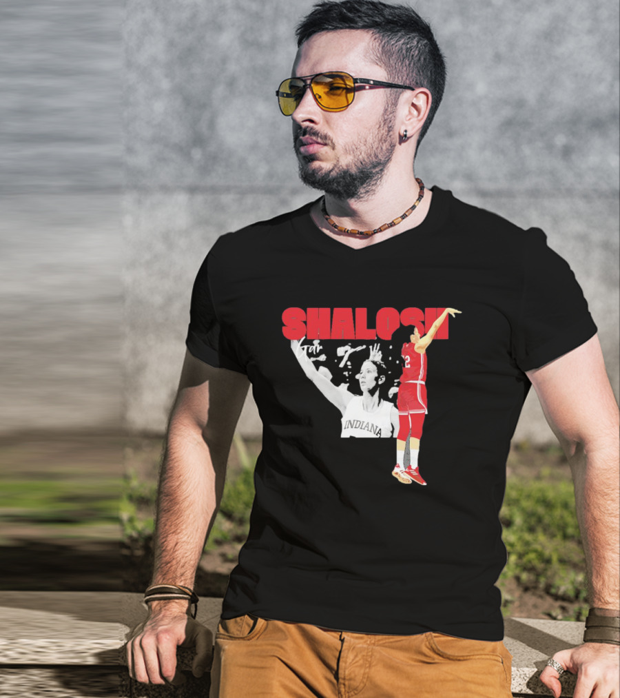 Yarden Garzon Shalosh Indiana Basketball Player Action Shot T-Shirt